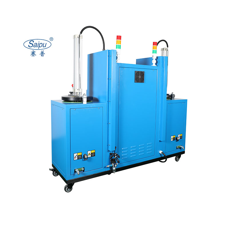 M&aacute;quina de pegamento termofusible autom&aacute;tica continua de doble cilindro, SP-PUR-L, bomba equipada para encolado de muebles y textiles